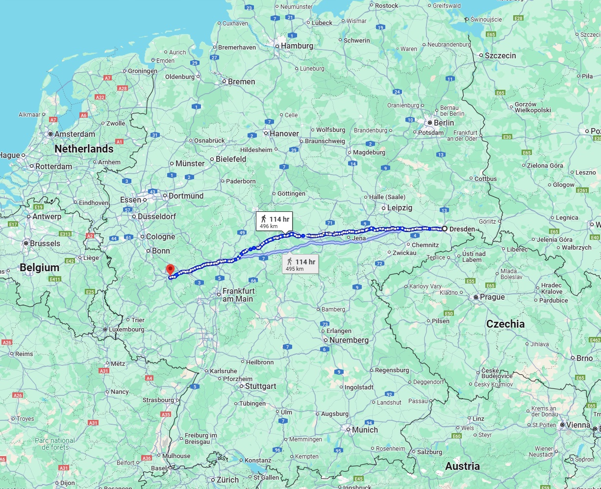 Anreise von Dresden Zu Koblenz Über 