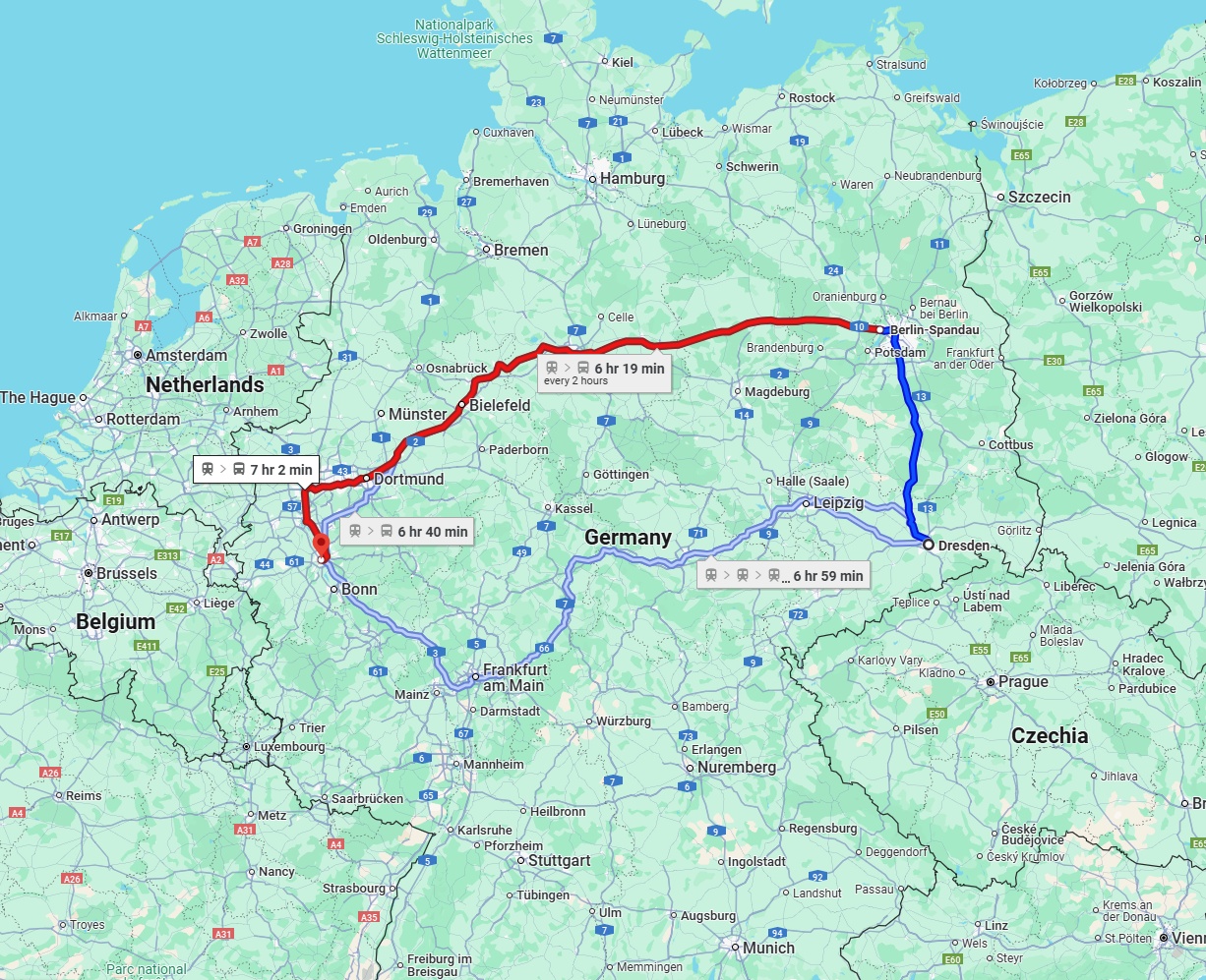 Anreise von Dresden Zu Köln Über 