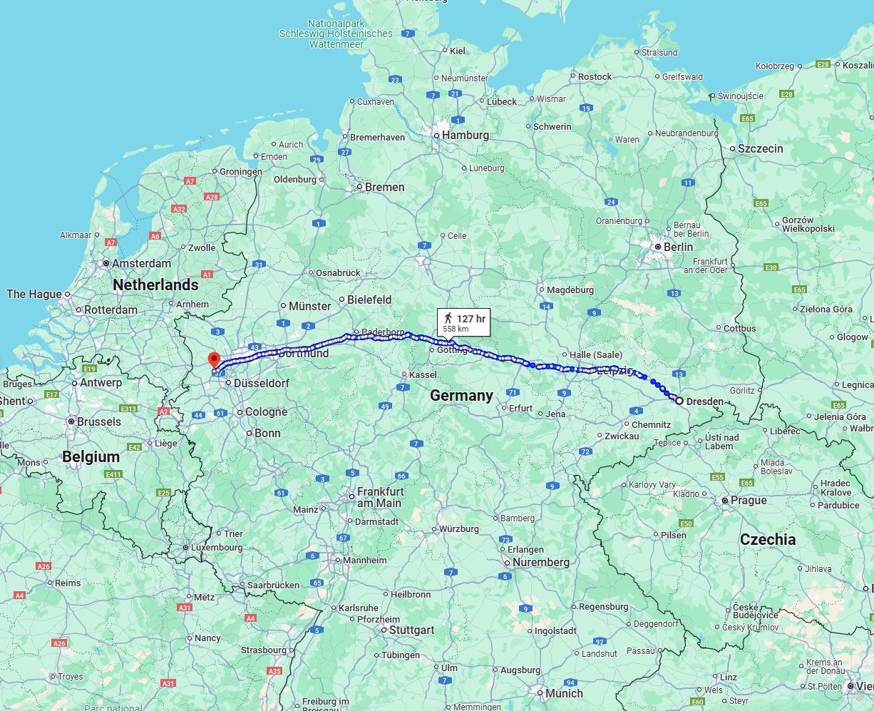 Anreise von Dresden Zu Krefeld Über 