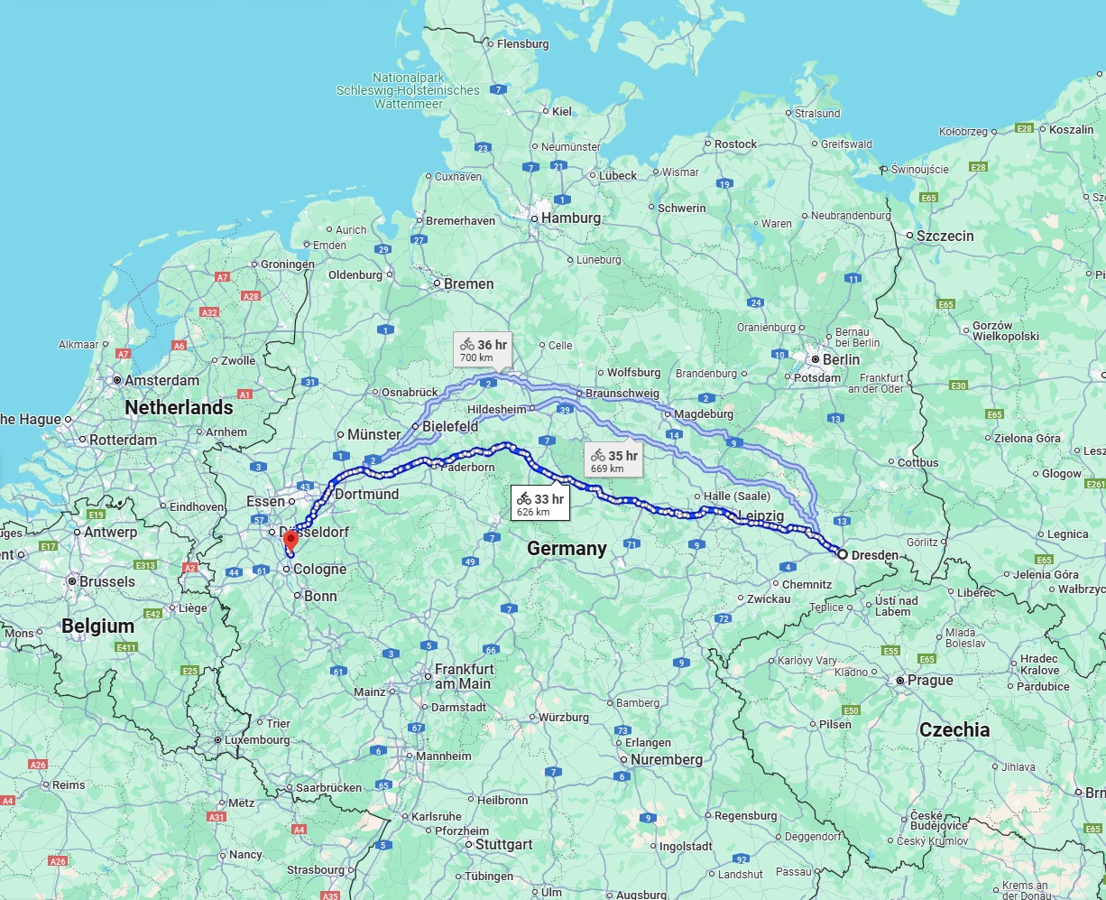 Anreise von Dresden Zu Leverkusen Über 