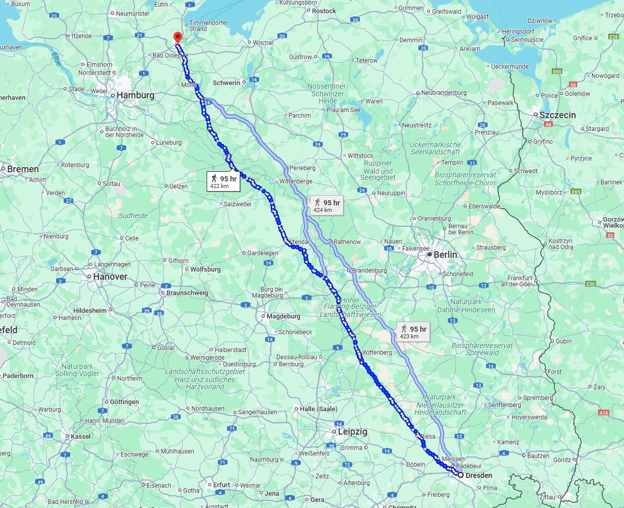 Anreise von Dresden Zu Lübeck Über 