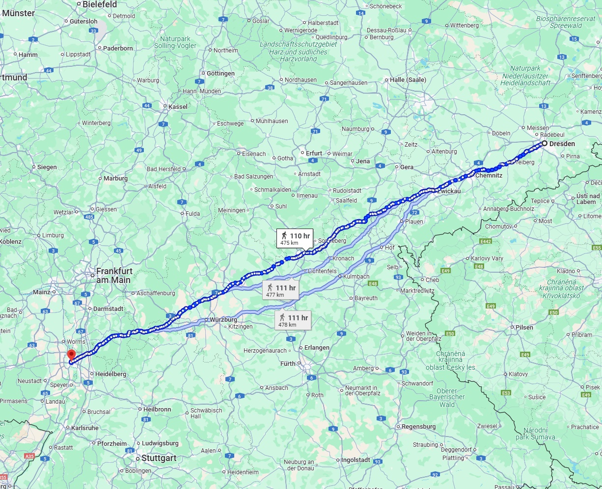 Anreise von Dresden Zu Ludwigshafen am Rhein Über 