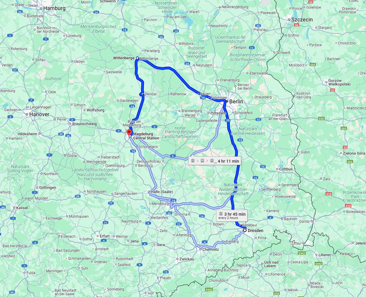 Anreise von Dresden Zu Magdeburg Über 
