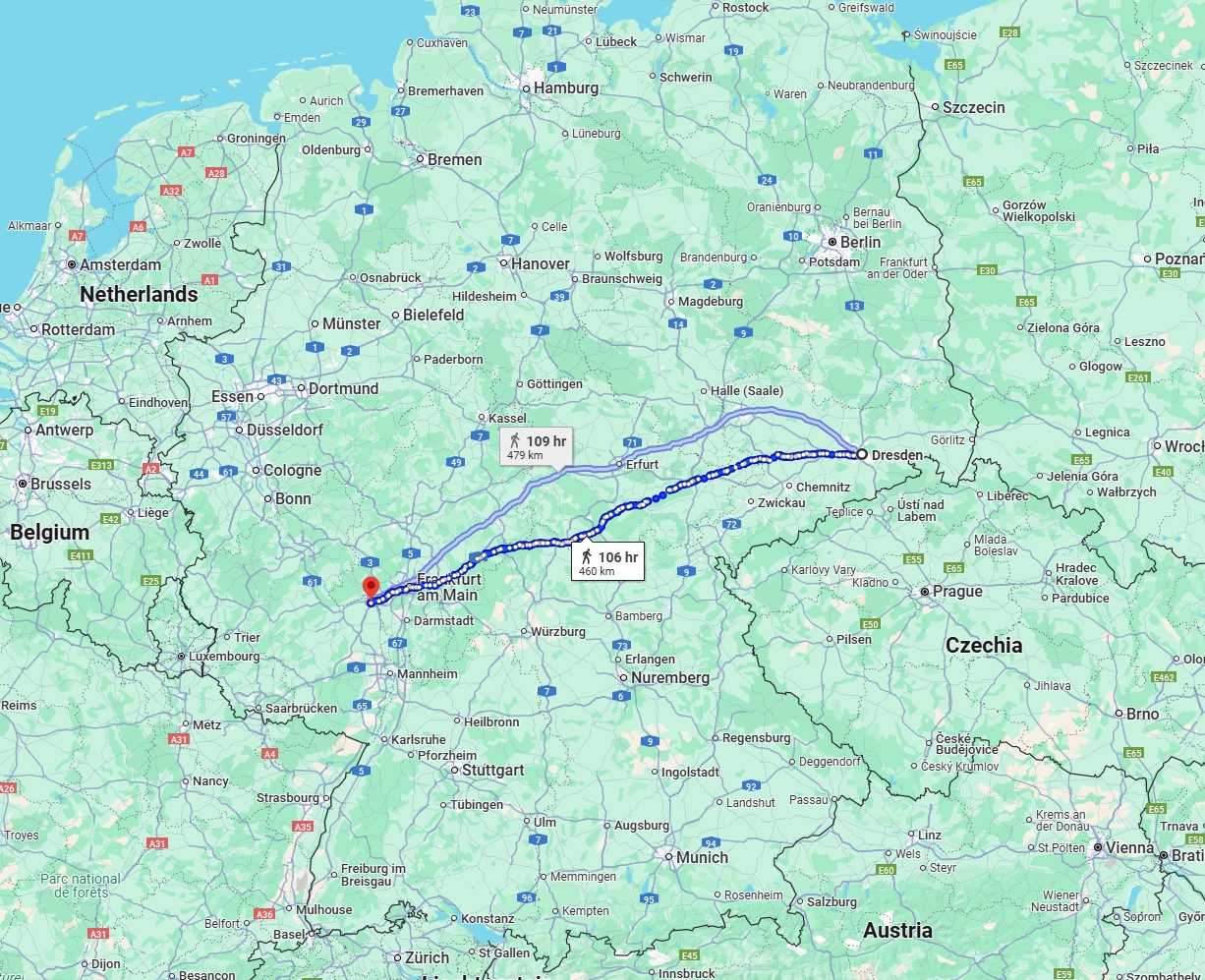 Anreise von Dresden Zu Mainz Über 