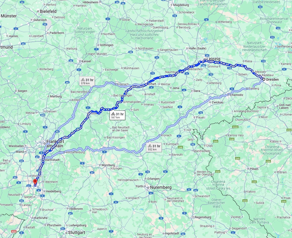 Anreise von Dresden Zu Mannheim Über 