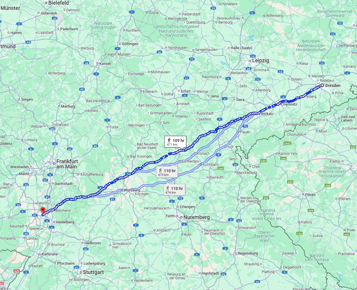 Anreise von Dresden Zu Mannheim Über 