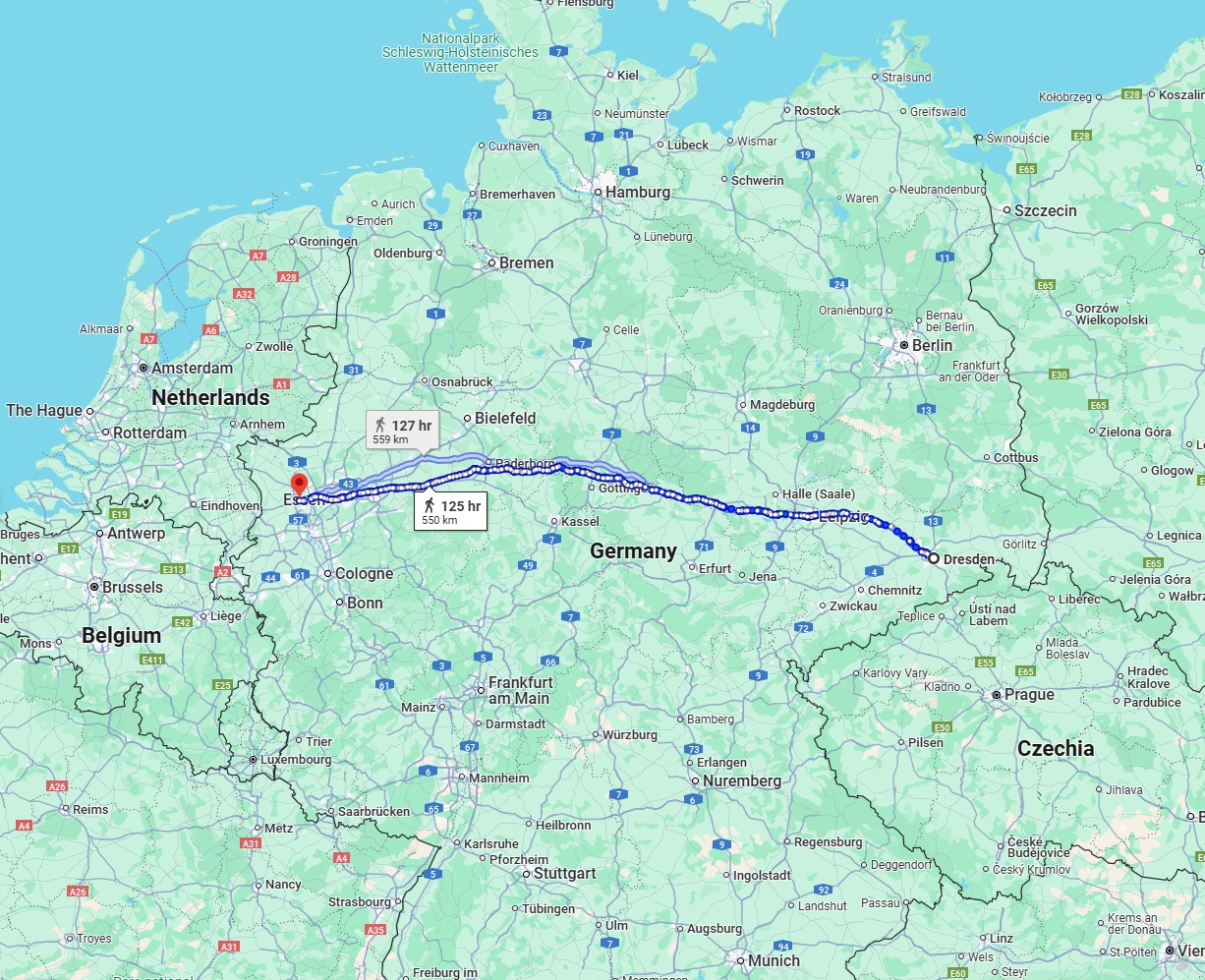 Anreise von Dresden Zu Moers Über 