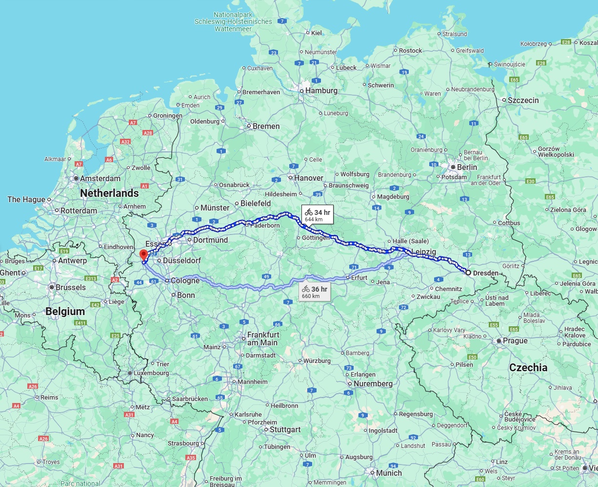 Anreise von Dresden Zu Mönchengladbach Über 