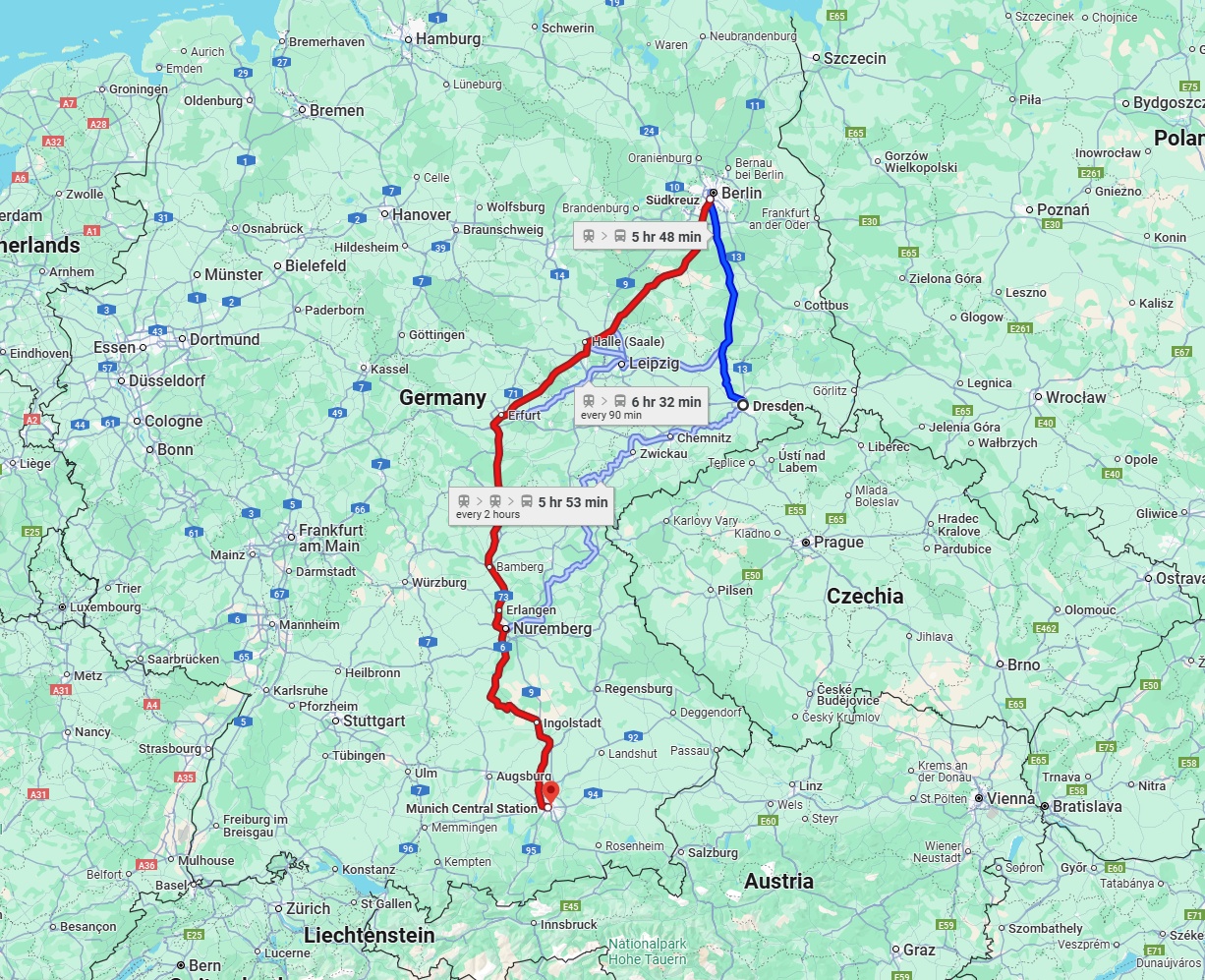 Anreise von Dresden Zu München Über 