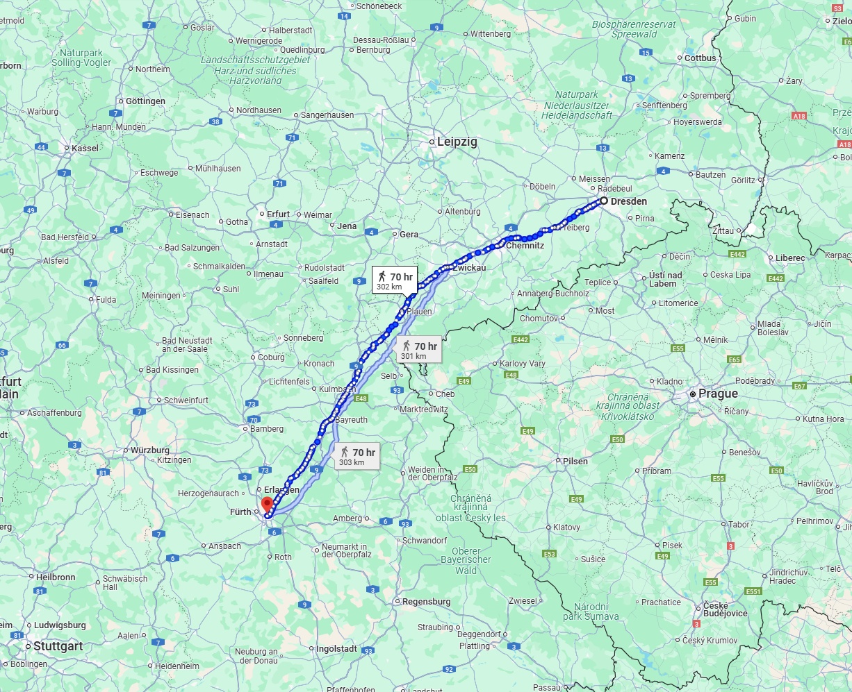 Anreise von Dresden Zu Nürnberg Über 