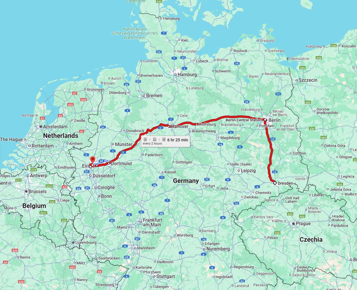 Anreise von Dresden Zu Oberhausen Über 