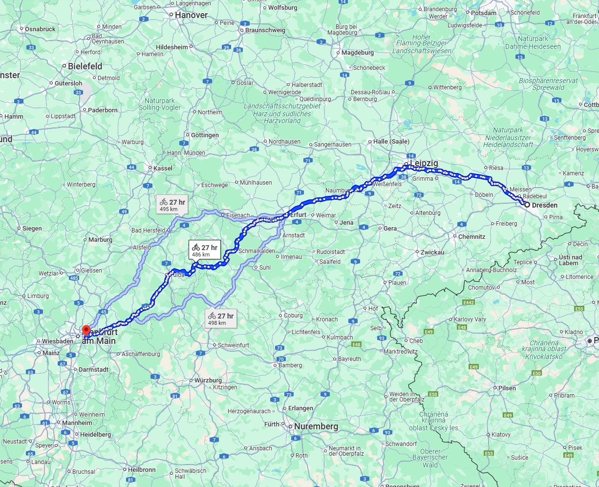 Anreise von Dresden Zu Offenbach am Main Über 
