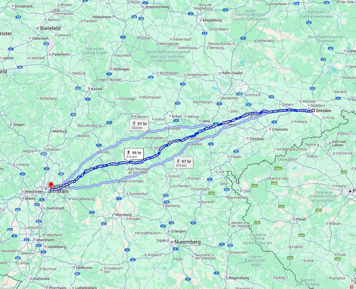 Anreise von Dresden Zu Offenbach am Main Über 