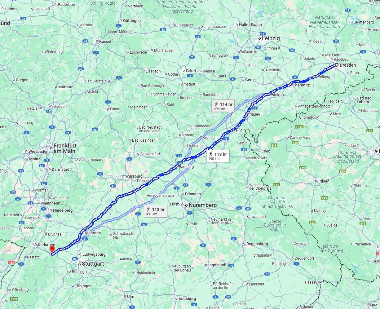 Anreise von Dresden Zu Pforzheim Über 