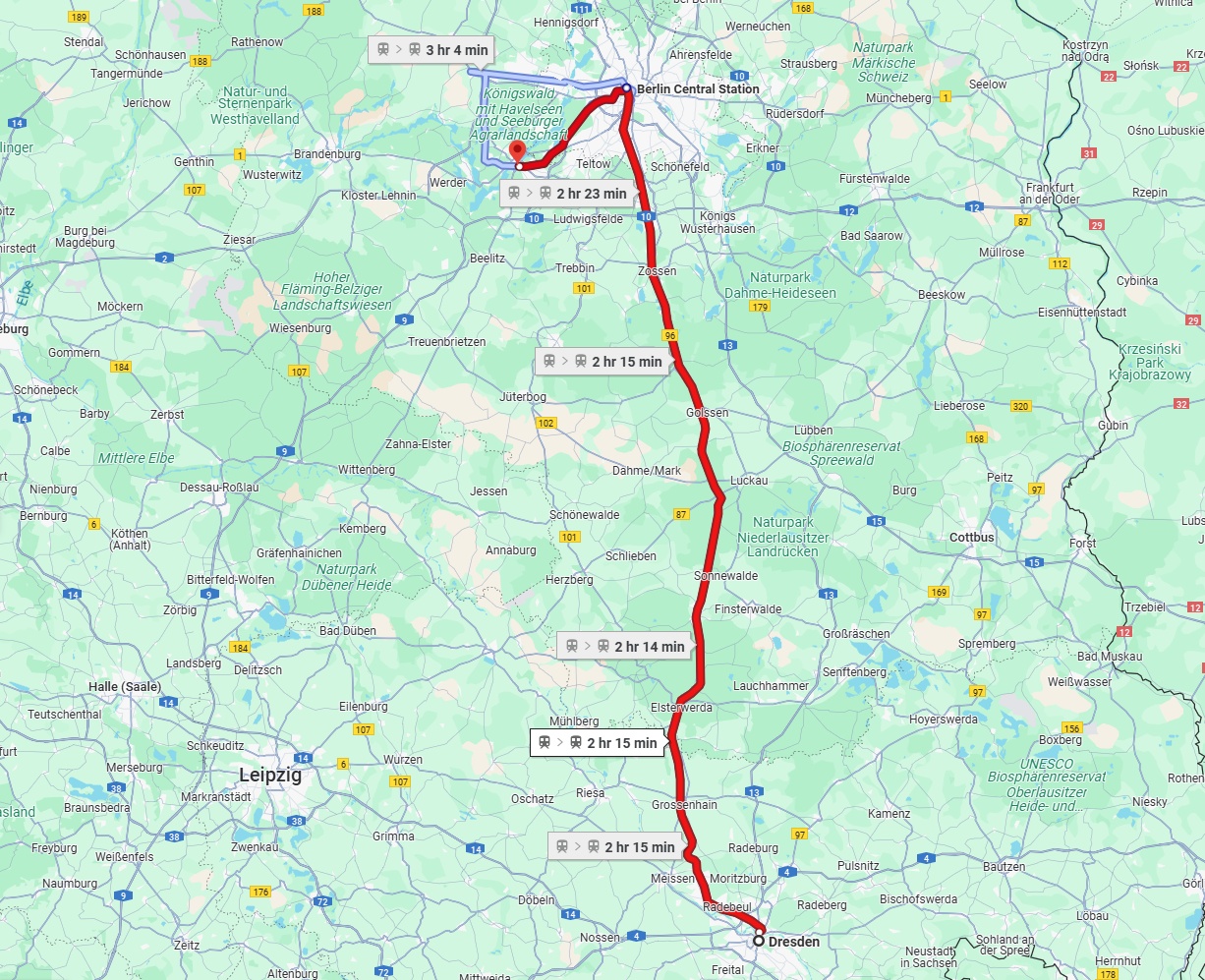 Anreise von Dresden Zu Potsdam Über 
