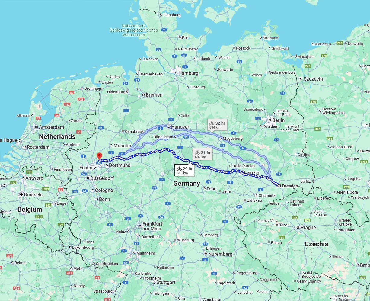 Anreise von Dresden Zu Recklinghausen Über 