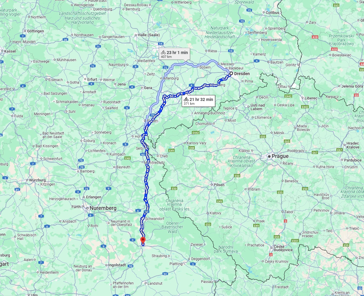 Anreise von Dresden Zu Regensburg Über 