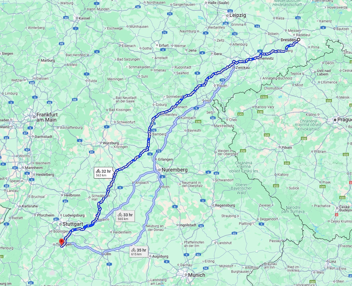 Anreise von Dresden Zu Reutlingen Über 