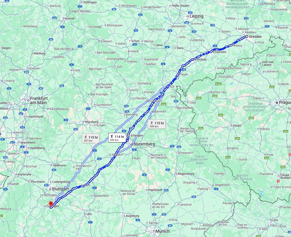 Anreise von Dresden Zu Reutlingen Über 