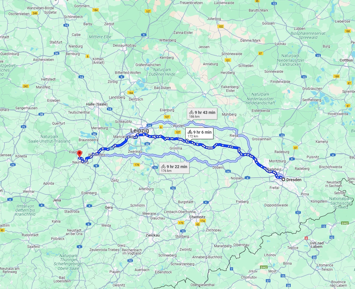 Anreise von Dresden Zu Saale Über 