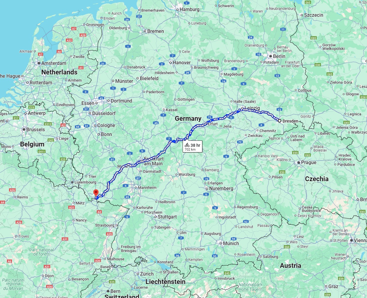 Anreise von Dresden Zu Saarbrücken Über 