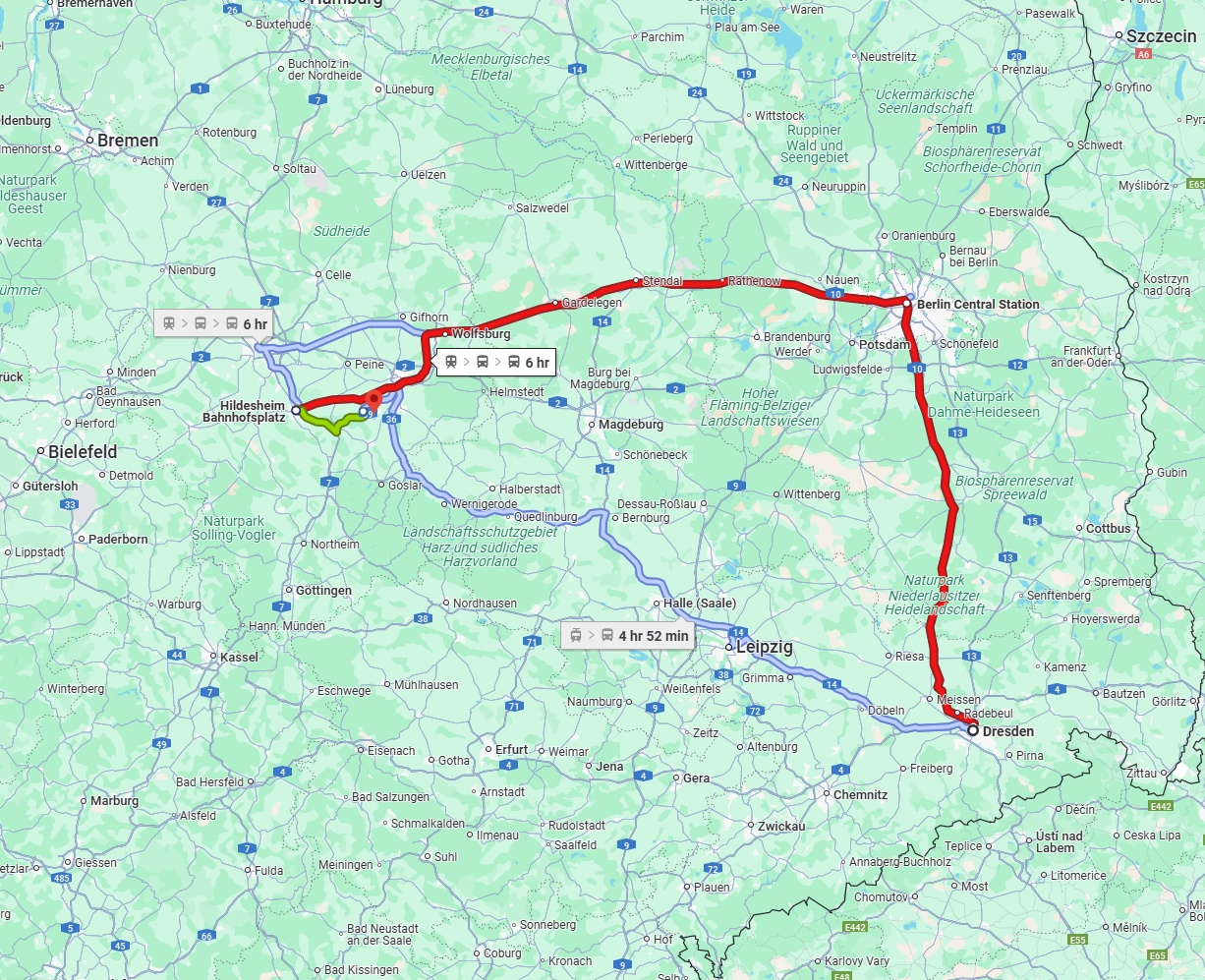 Anreise von Dresden Zu Salzgitter Über 