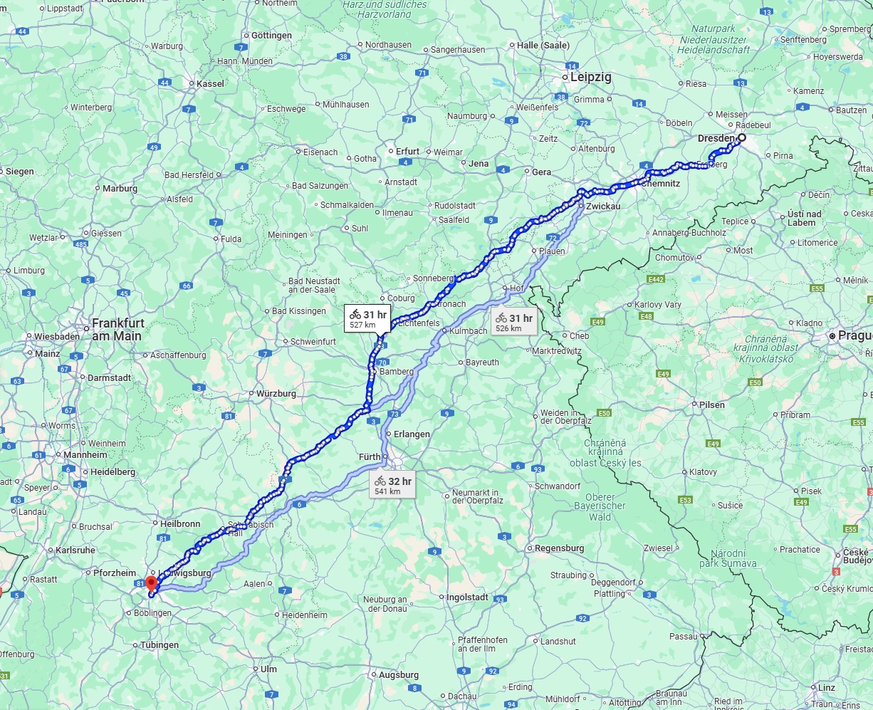 Anreise von Dresden Zu Stuttgart Über 