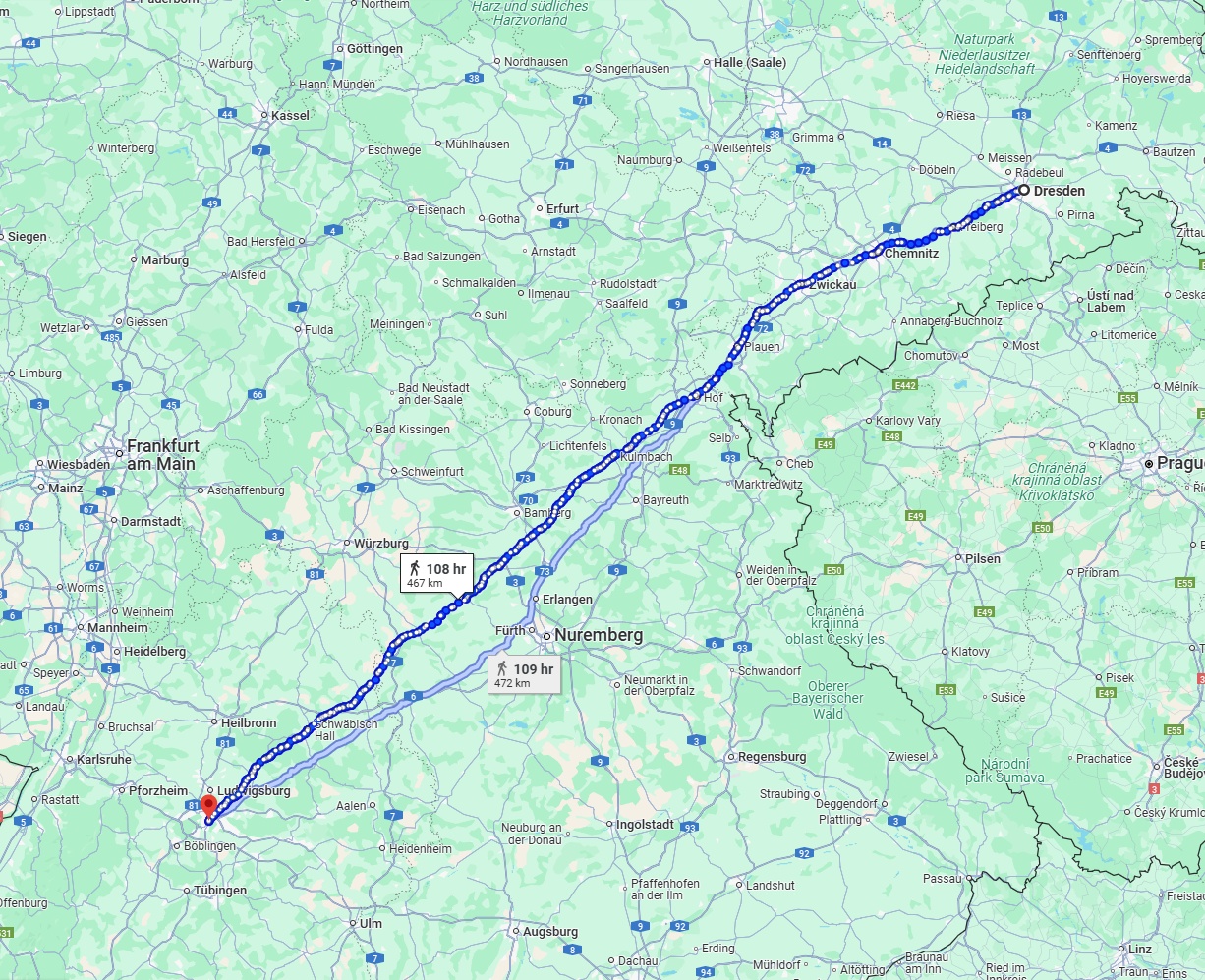 Anreise von Dresden Zu Stuttgart Über 