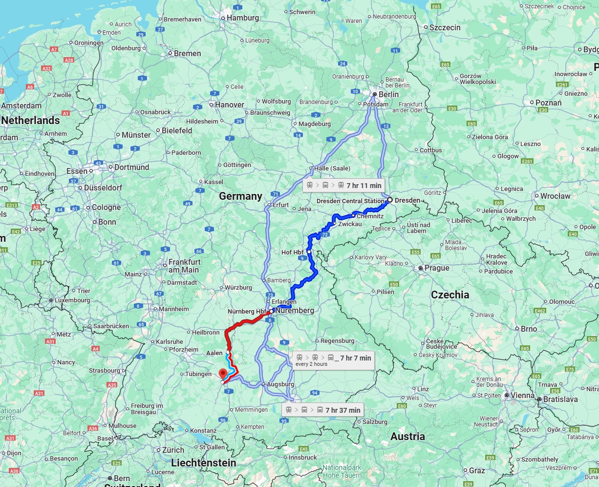 Anreise von Dresden Zu Ulm Über 