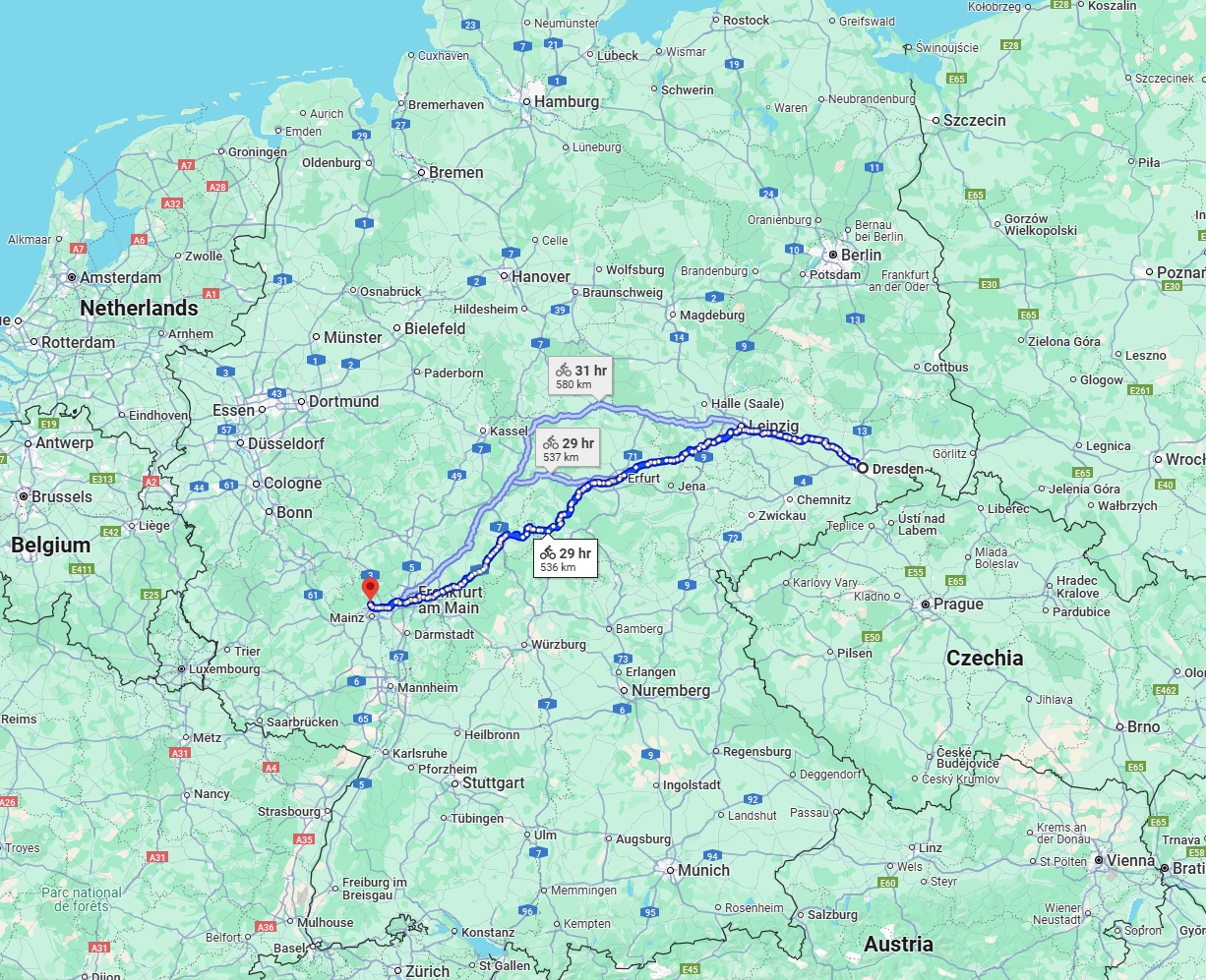 Anreise von Dresden Zu Wiesbaden Über 