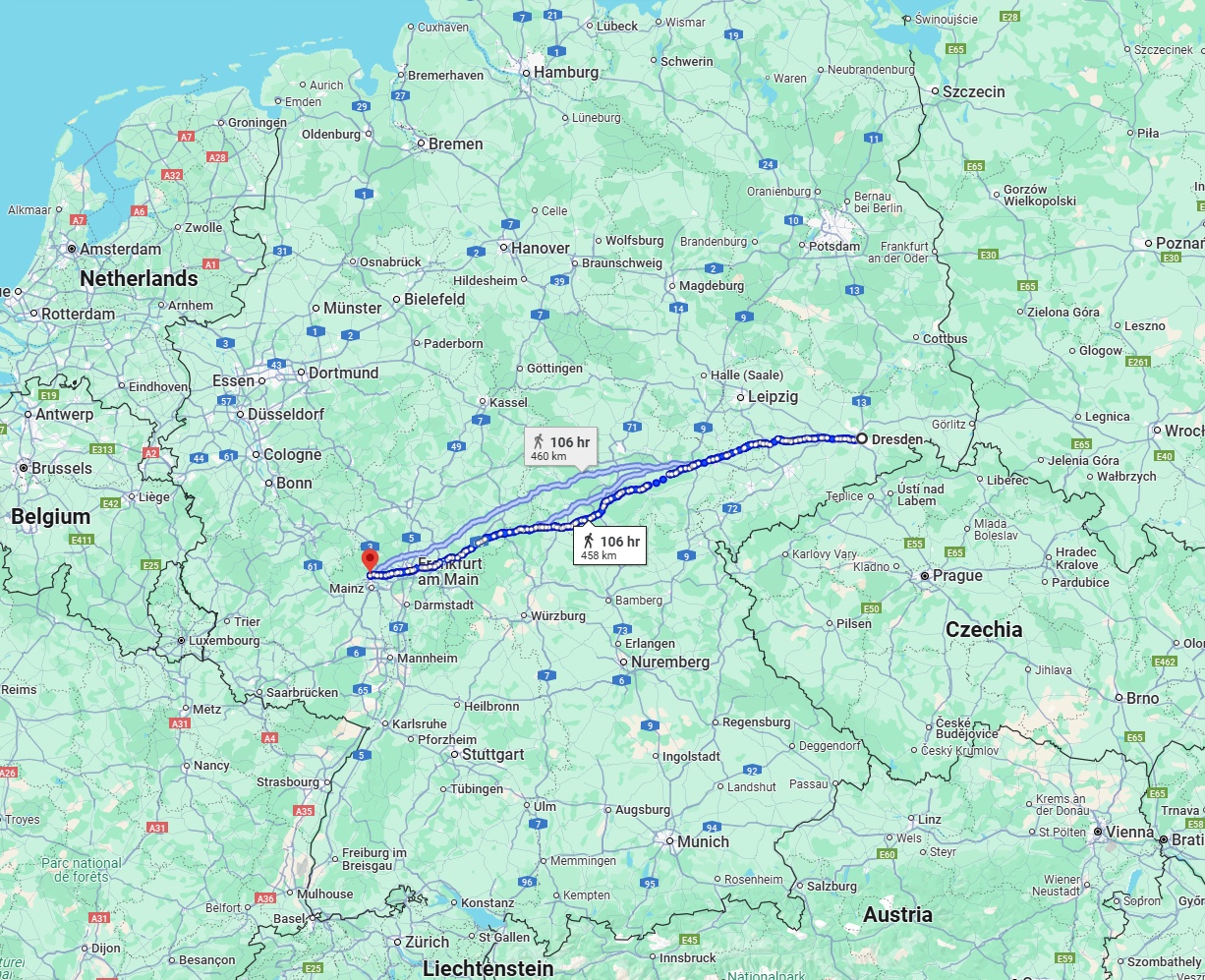 Anreise von Dresden Zu Wiesbaden Über 
