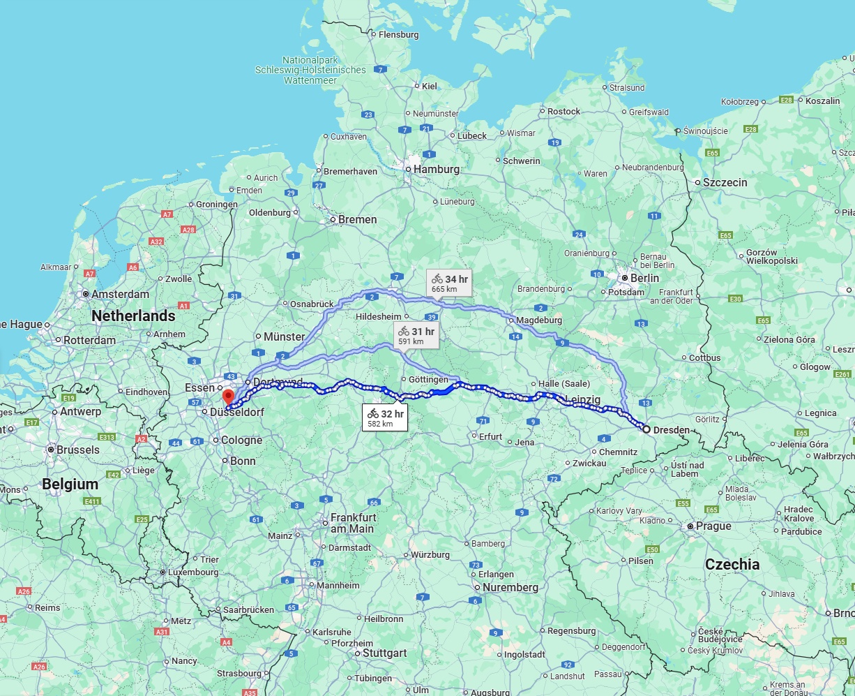 Anreise von Dresden Zu Wuppertal Über 