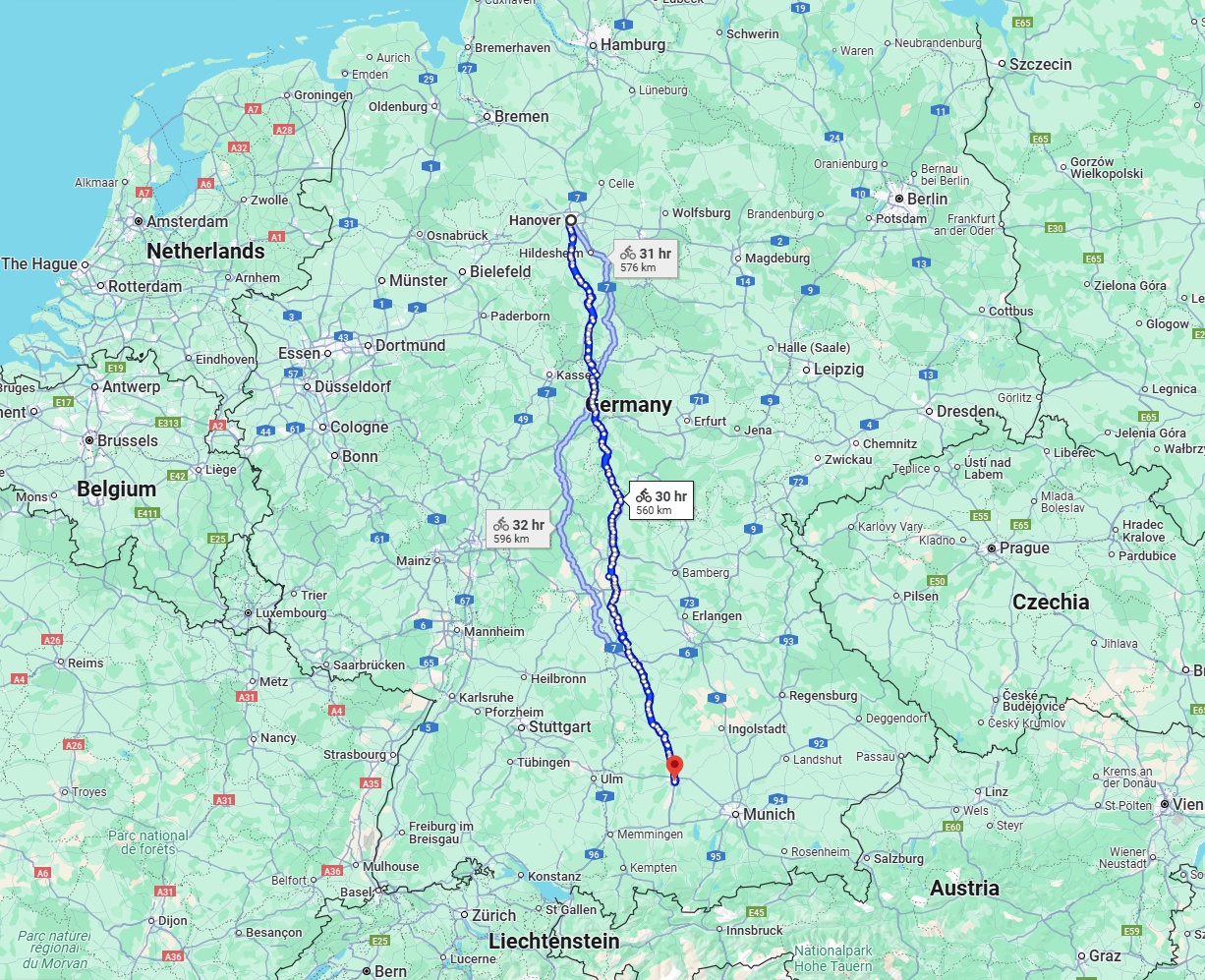 Anreise von Hannover Zu Augsburg Über 