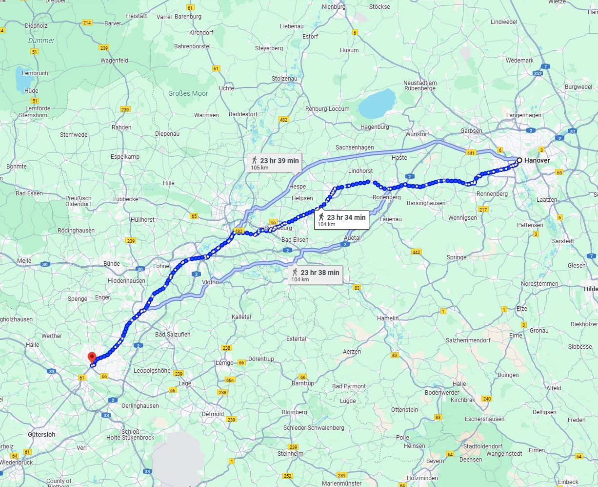 Anreise von Hannover Zu Bielefeld Über 