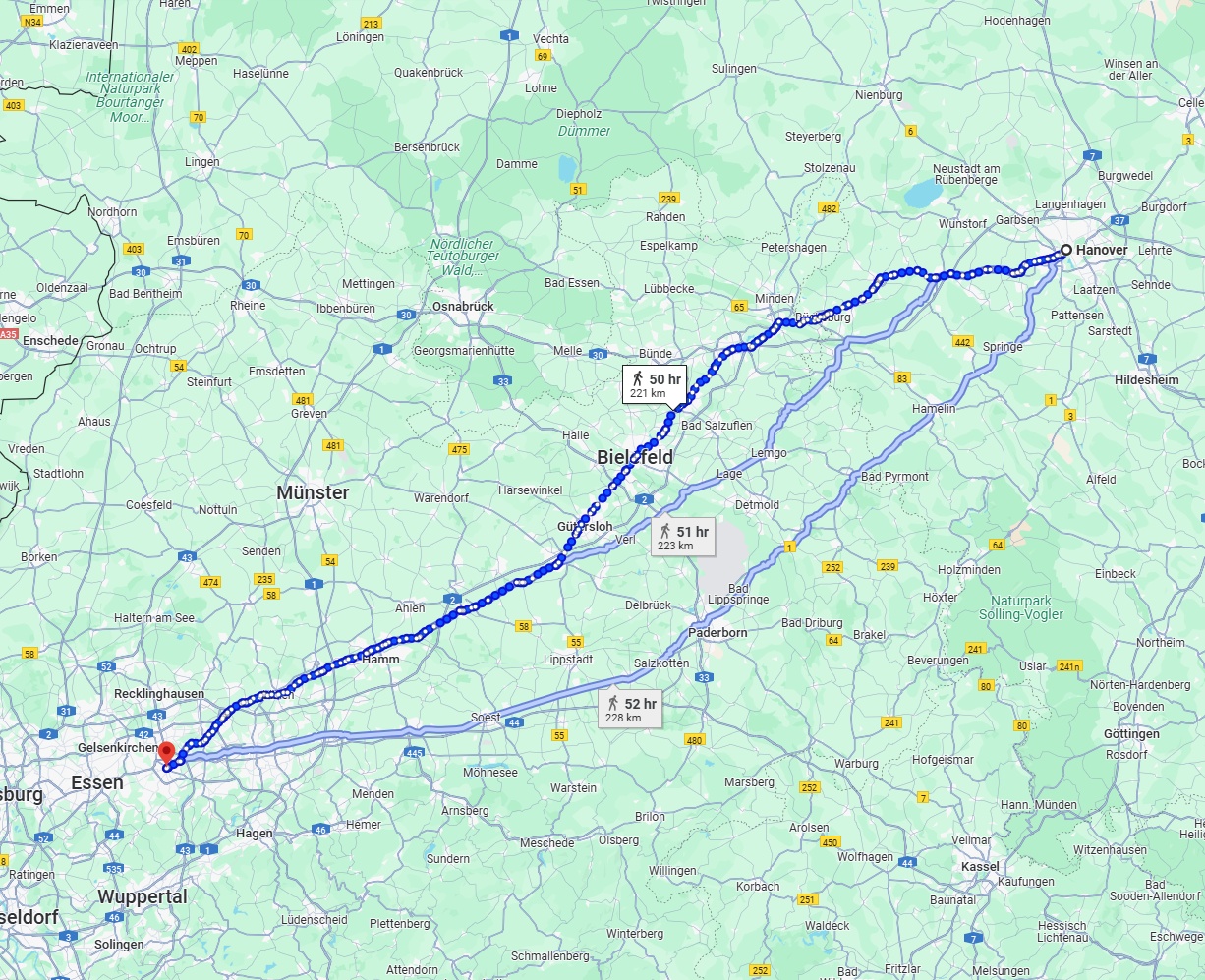 Anreise von Hannover Zu Bochum Über 