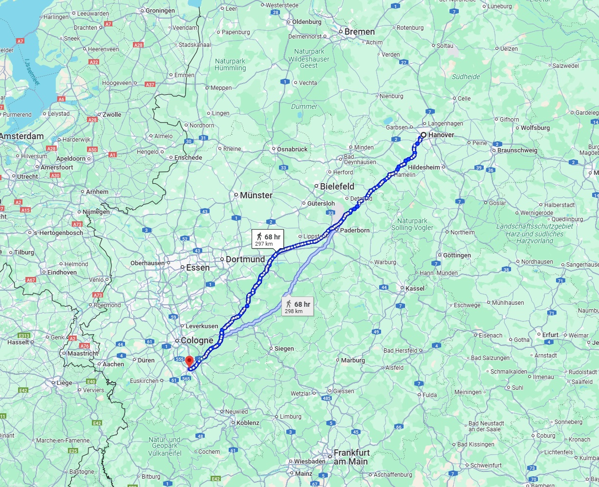 Anreise von Hannover Zu Bonn Über 