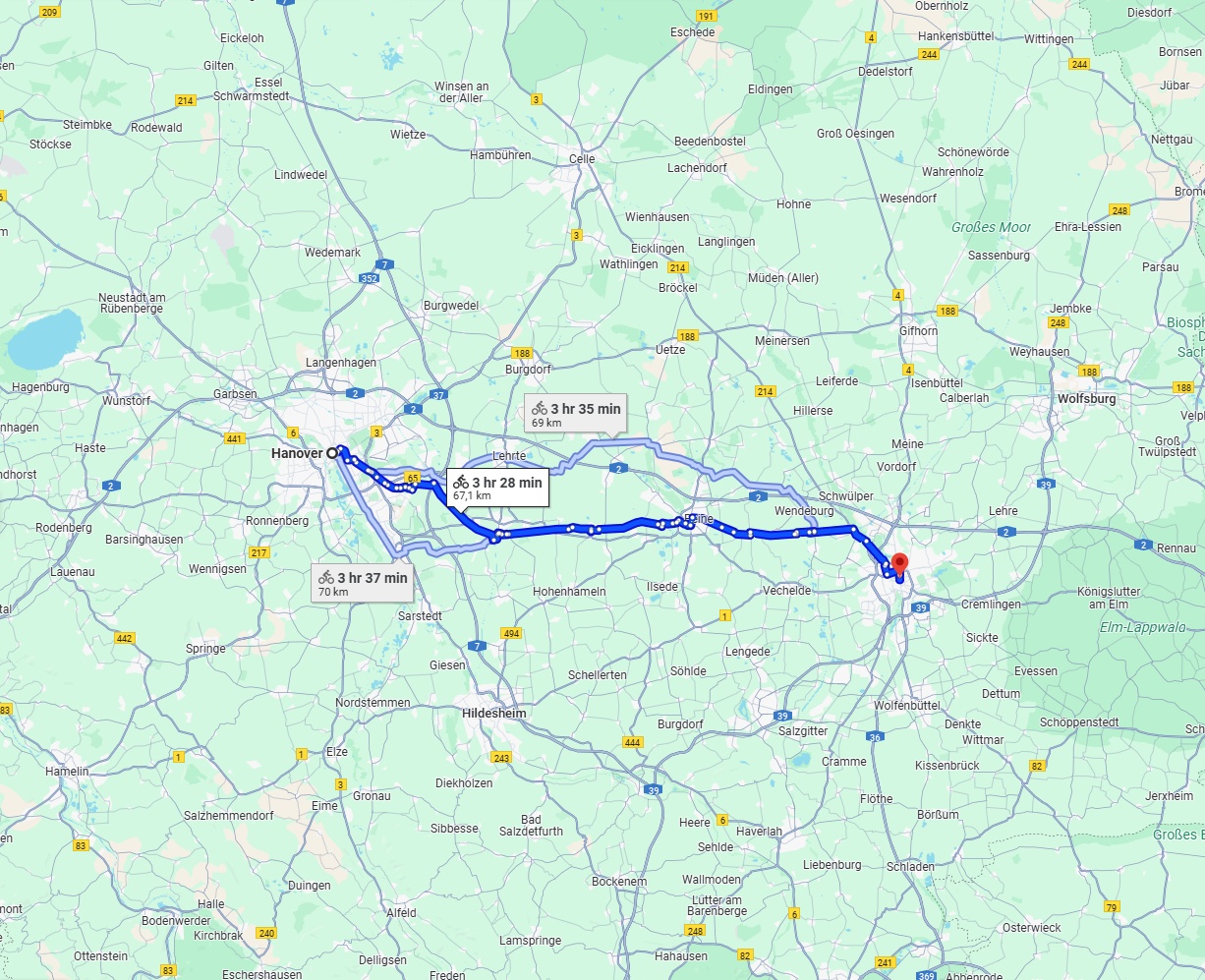 Anreise von Hannover Zu Braunschweig Über 