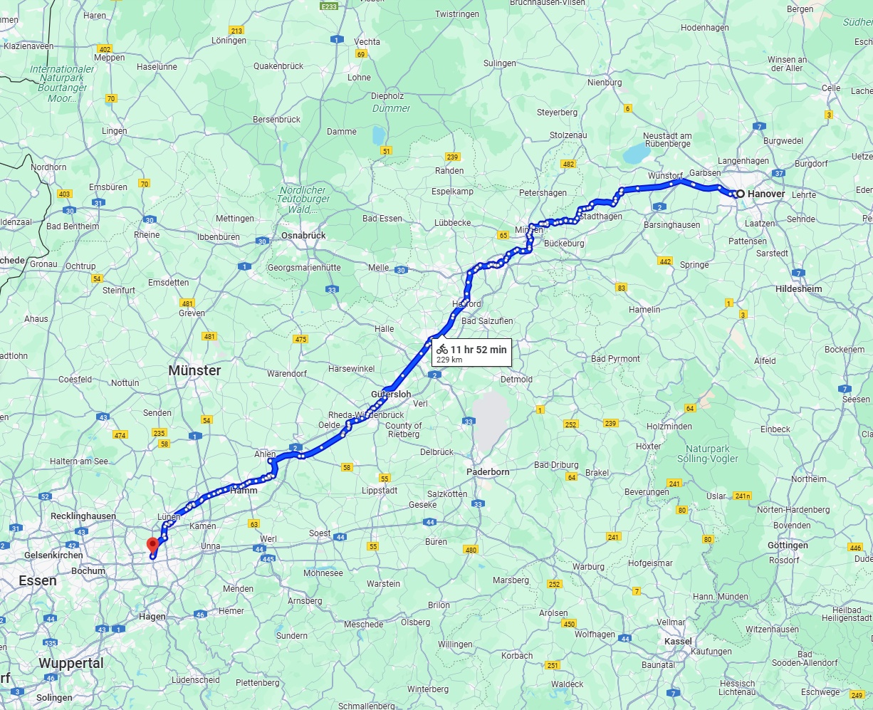 Anreise von Hannover Zu Dortmund Über 