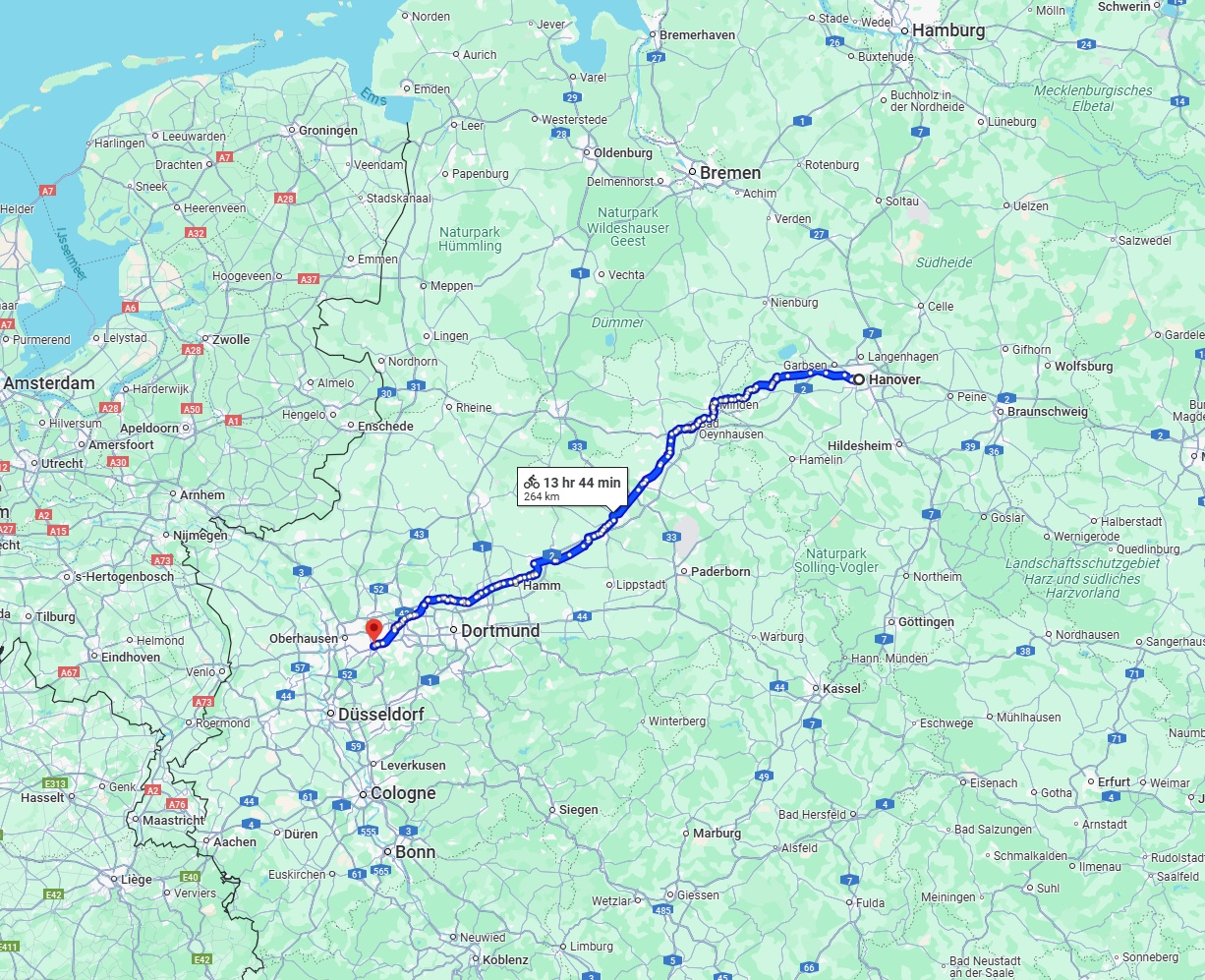 Anreise von Hannover Zu Essen Über 