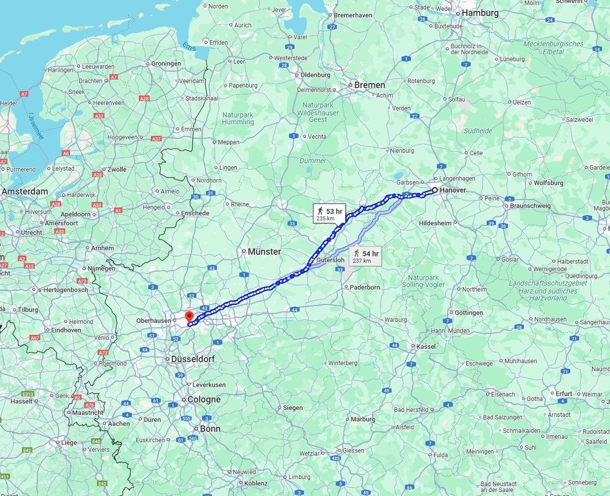 Anreise von Hannover Zu Essen Über 