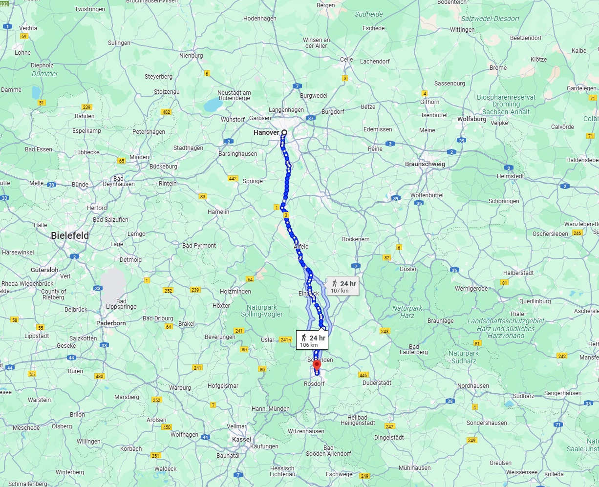 Anreise von Hannover Zu Göttingen Über 