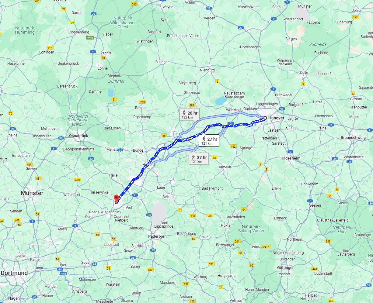 Anreise von Hannover Zu Gütersloh Über 