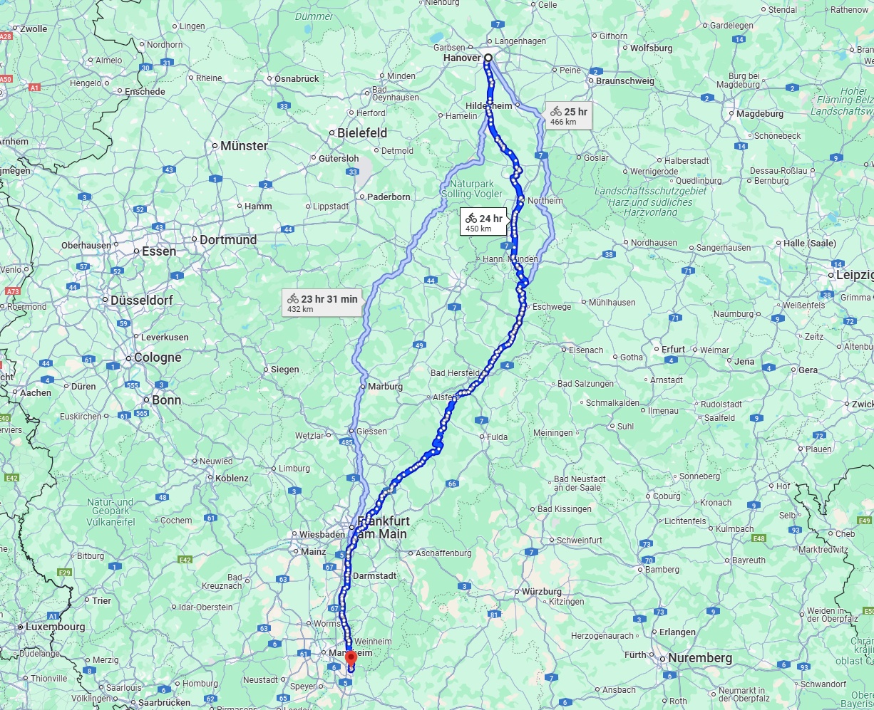 Anreise von Hannover Zu Heidelberg Über 