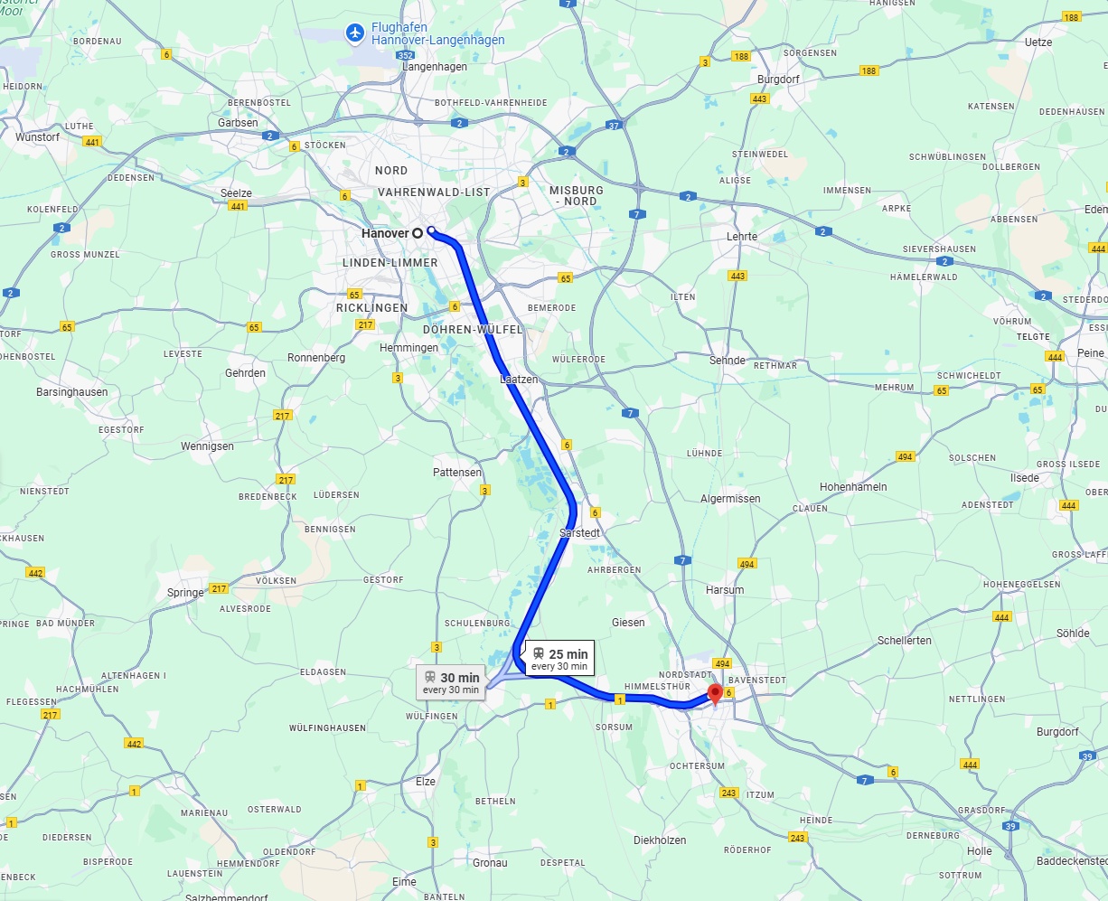 Anreise von Hannover Zu Hildesheim Über 