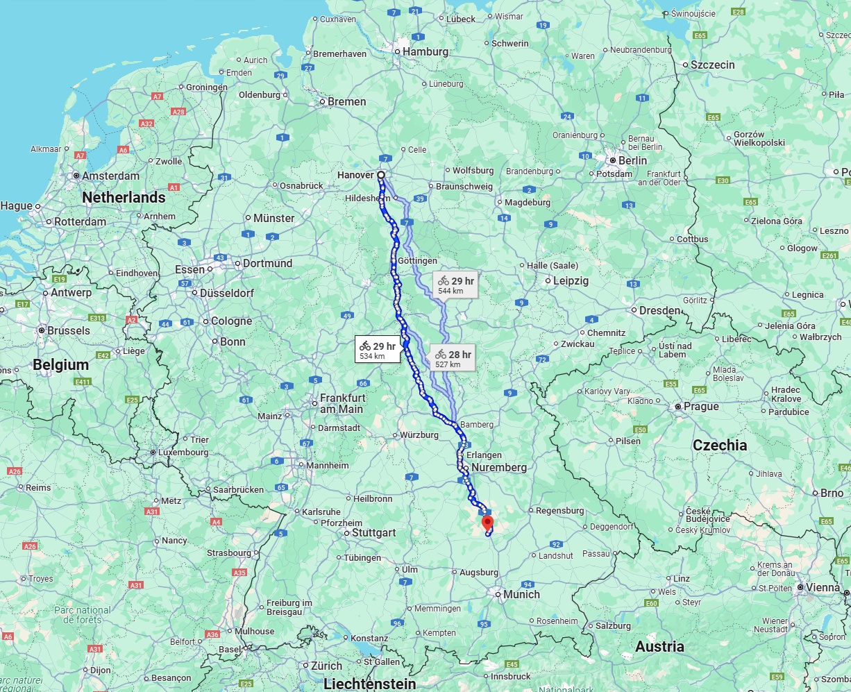 Anreise von Hannover Zu Ingolstadt Über 