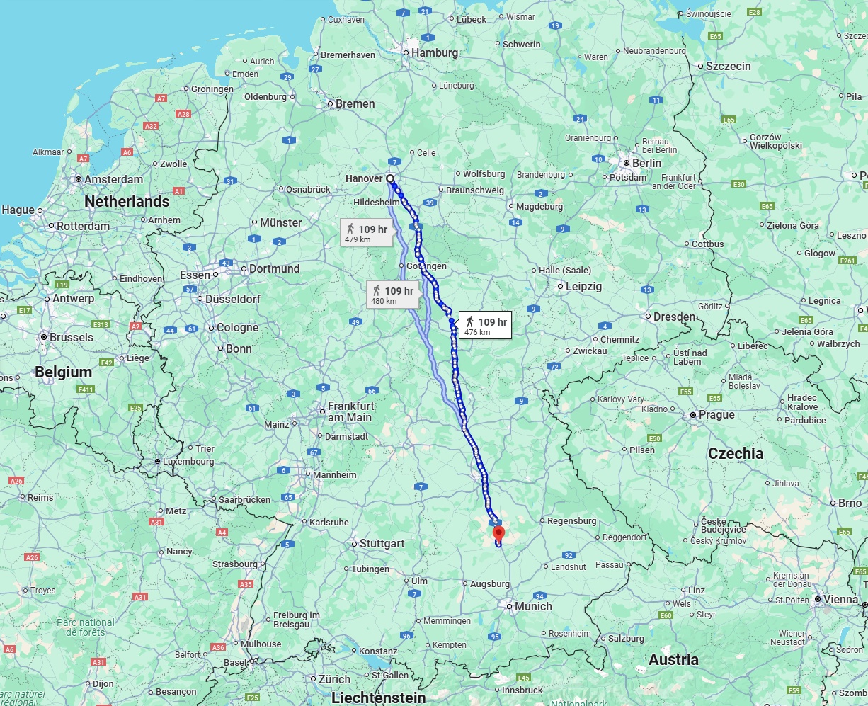 Anreise von Hannover Zu Ingolstadt Über 