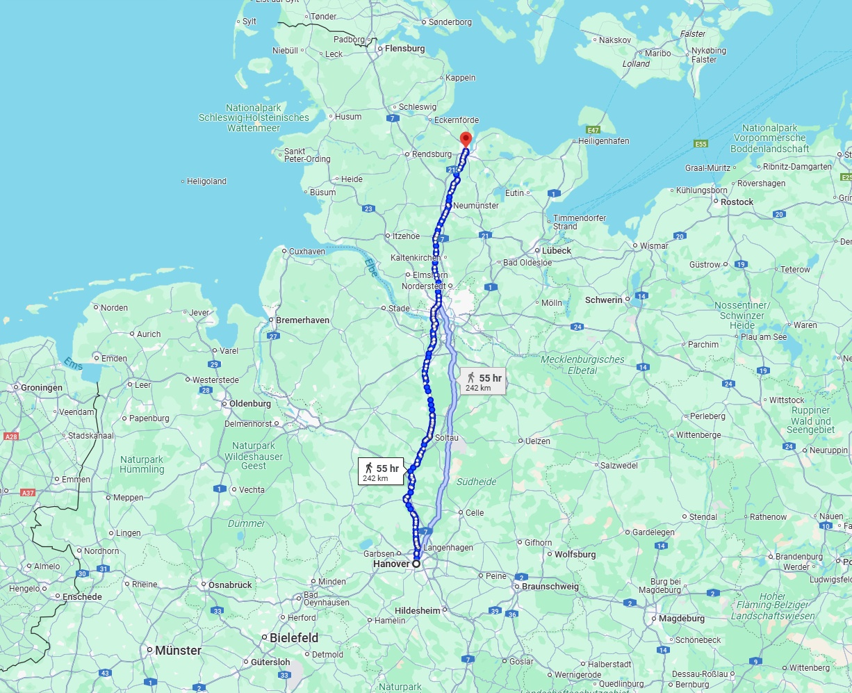 Anreise von Hannover Zu Kiel Über 