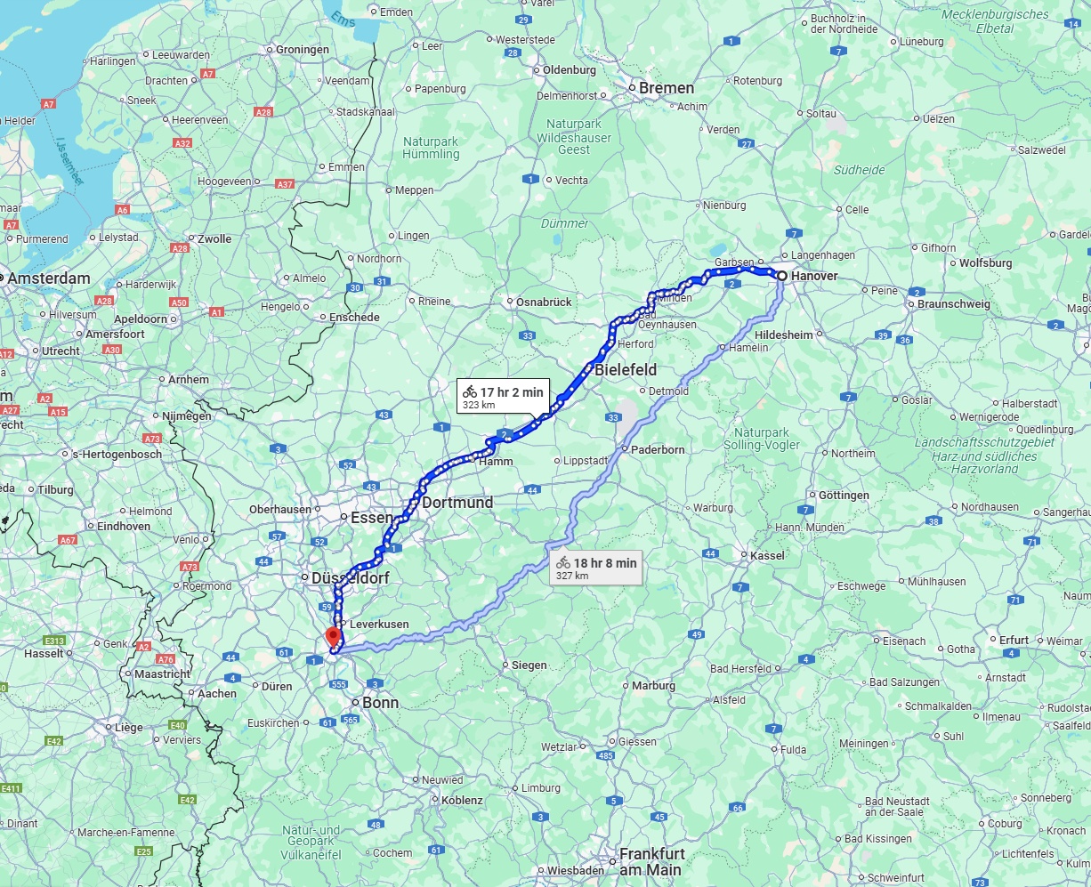 Anreise von Hannover Zu Köln Über 
