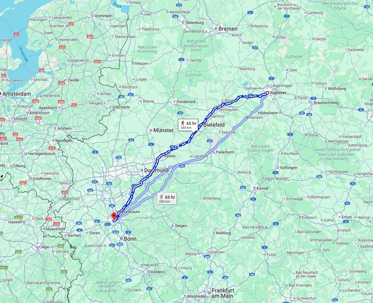 Anreise von Hannover Zu Köln Über 
