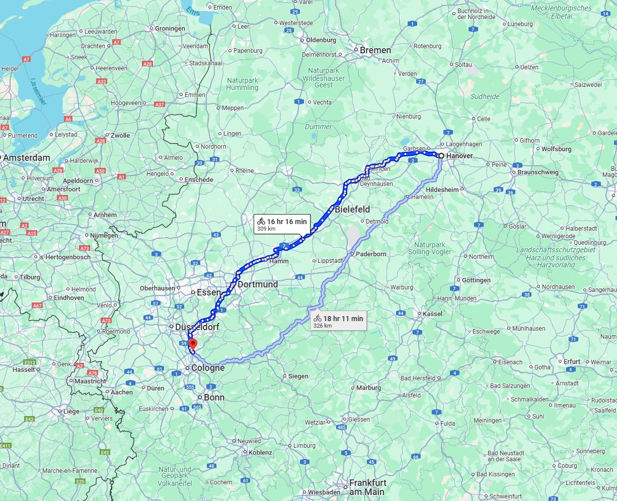 Anreise von Hannover Zu Leverkusen Über 